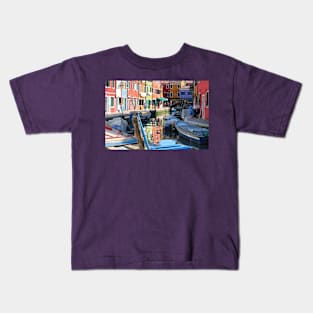 Vivid Colours of Peaceful Burano Kids T-Shirt